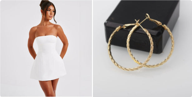 Strapless Bodycon Mini Dress – Backless Party Style