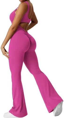 Sleeveless Flare Jumpsuit – Sculpting Yoga Fit