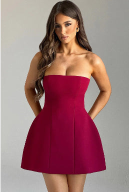 Strapless Bodycon Mini Dress – Backless Party Style