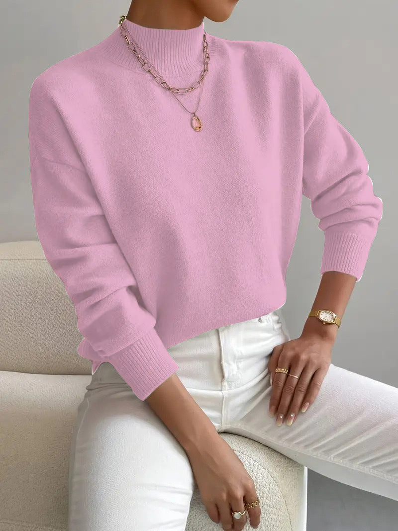 Oversized Striped Sweater – Cozy Long Sleeve Knit Top