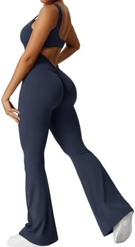 Sleeveless Flare Jumpsuit – Sculpting Yoga Fit