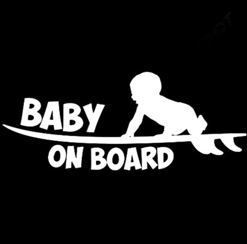Baby on Board Car Sticker – Cute Safety Warning Decal