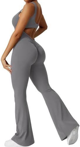 Sleeveless Flare Jumpsuit – Sculpting Yoga Fit