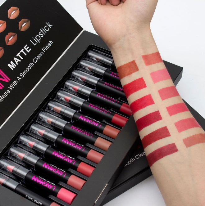 Matte Lipstick Set – Waterproof Long-Lasting Velvet Finish