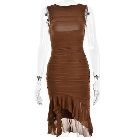 Sleeveless Bodycon Mini Dress – Summer Party Style
