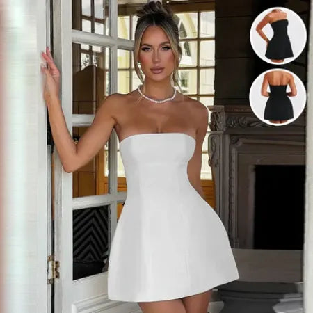 Strapless Bodycon Mini Dress – Backless Party Style