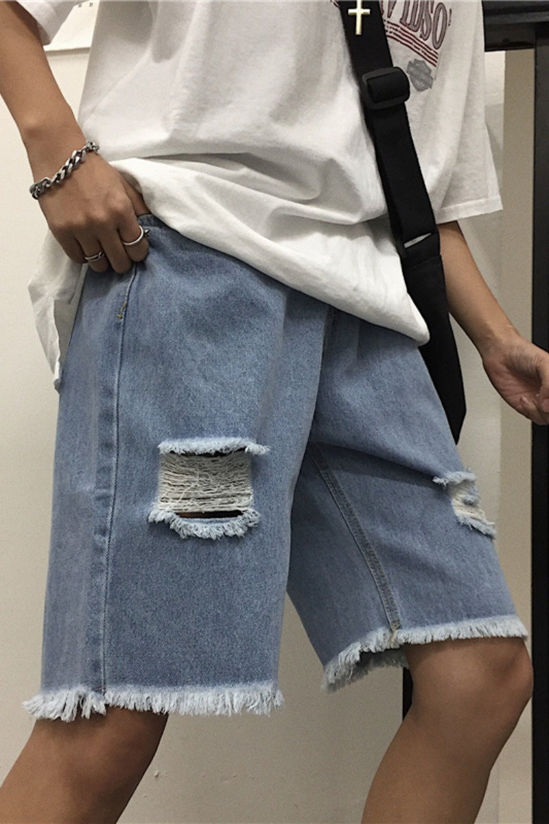 Ripped Denim Jeans – Trendy Distressed Street Style
