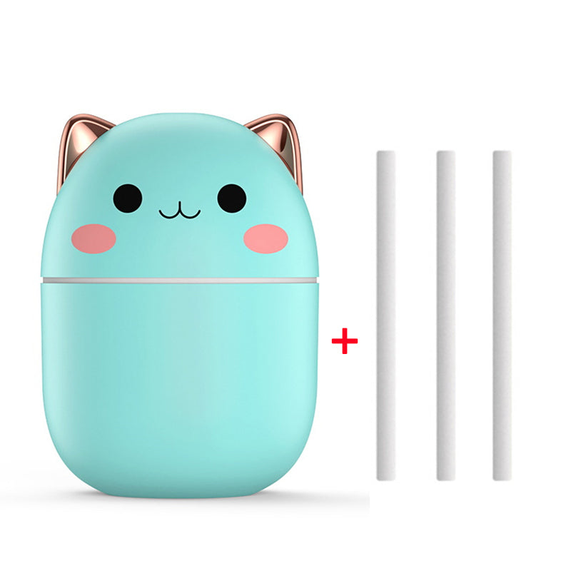 Cute Cat USB Humidifier – Silent Cool Mist Diffuser