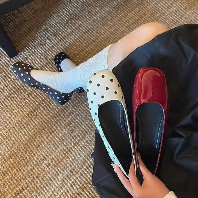 Square Toe Ballet Flats – Chic Parisian Slip-On
