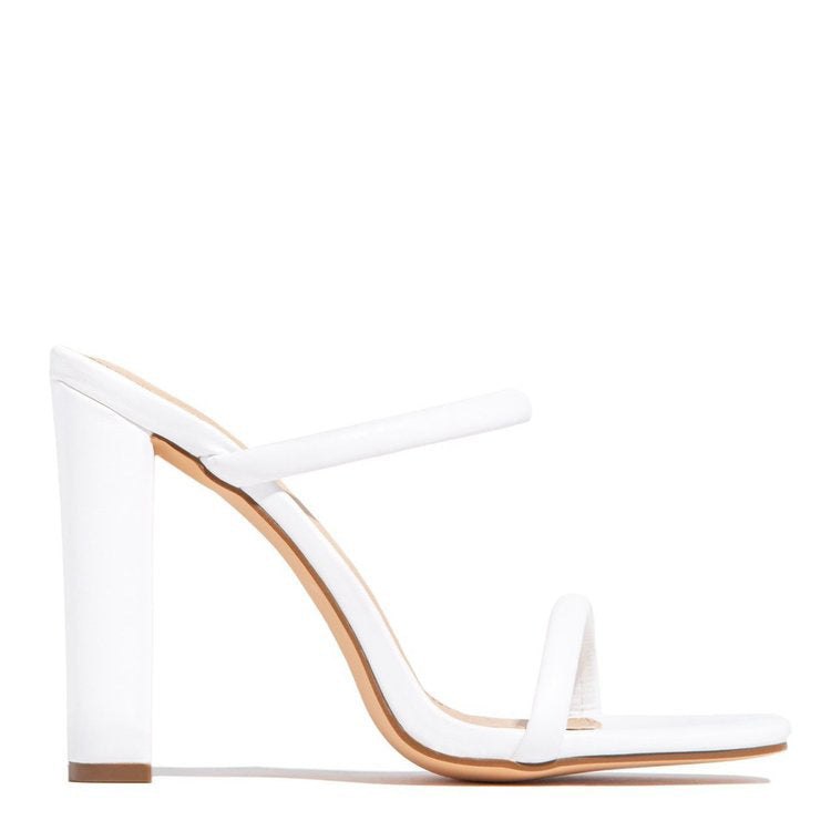 Chunky Heel Sandals – Open Toe Comfort Fit