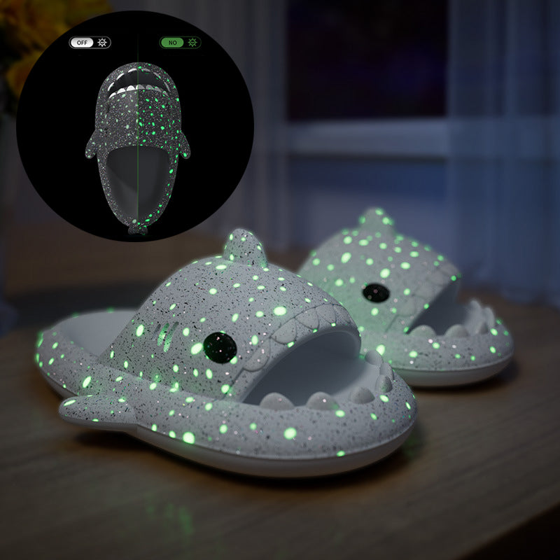 Shark Slippers with LED Light – Fun Starry Design