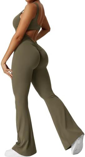 Sleeveless Flare Jumpsuit – Sculpting Yoga Fit