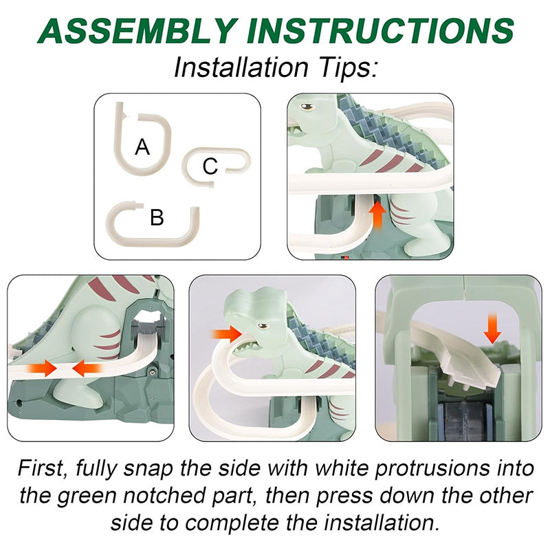 Dinosaur Climbing Track Toy – Interactive Stair Race Set