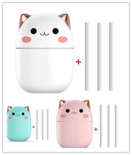 Cute Cat USB Humidifier – Silent Cool Mist Diffuser