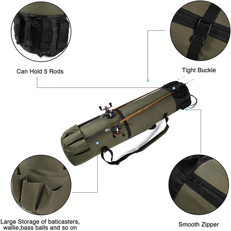 Fishing Rod Case – Multifunctional Gear Storage Bag & Travel Case