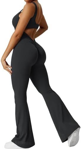 Sleeveless Flare Jumpsuit – Sculpting Yoga Fit