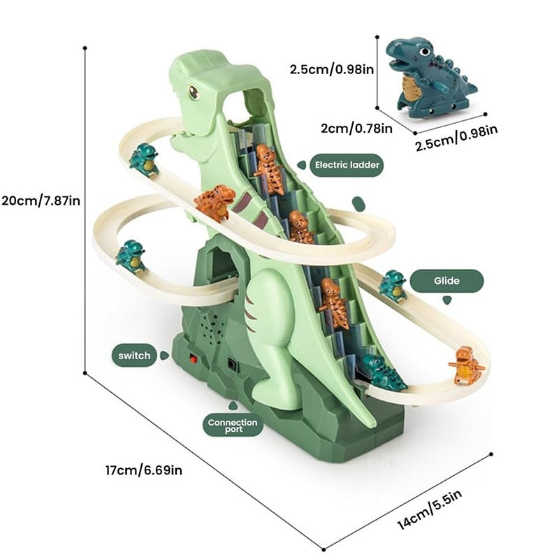 Dinosaur Climbing Track Toy – Interactive Stair Race Set