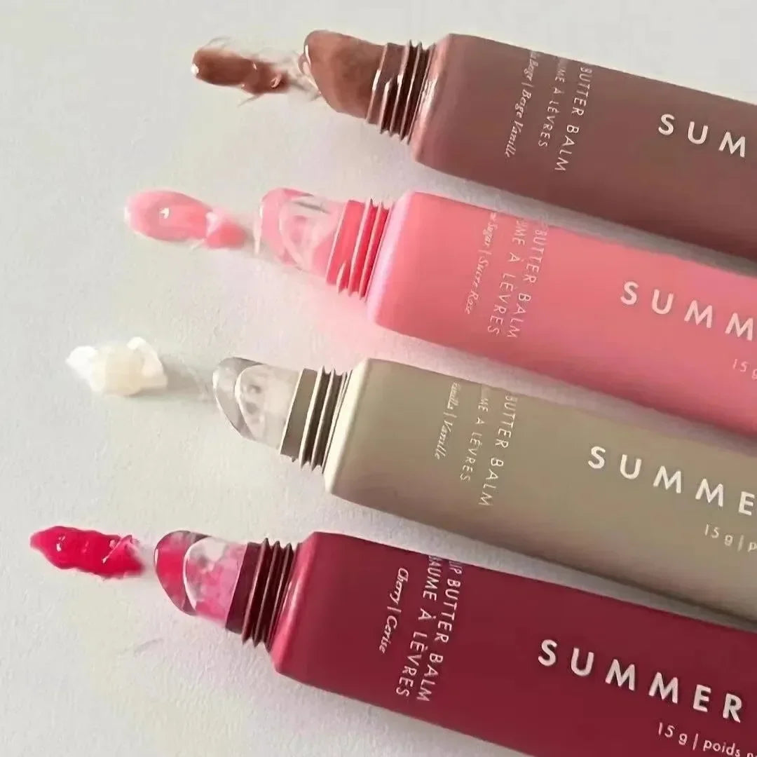 Summer Friday’s Vanilla Beige Lip Balm – Moisturizing Transparent Lip Gloss Set