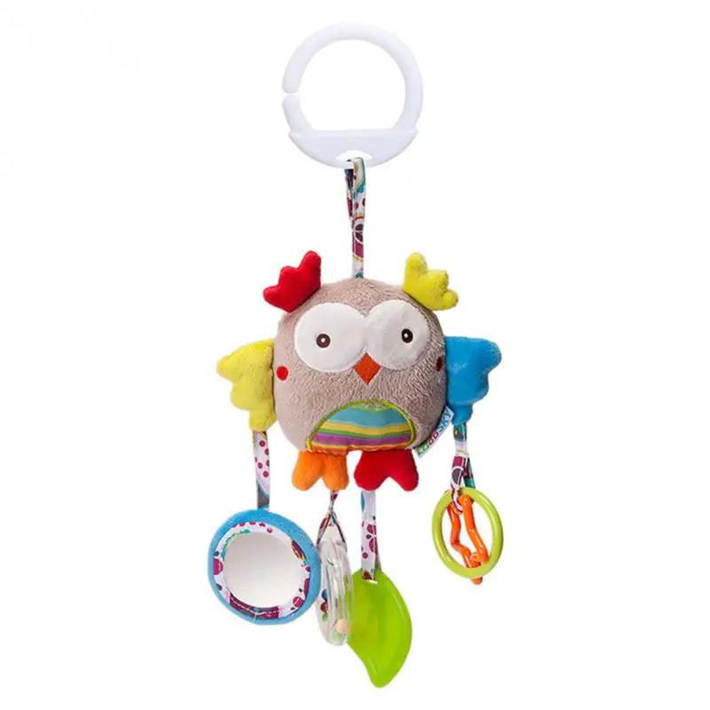 Animal Plush Rattle Toy with Handle – Soft Infant Toy