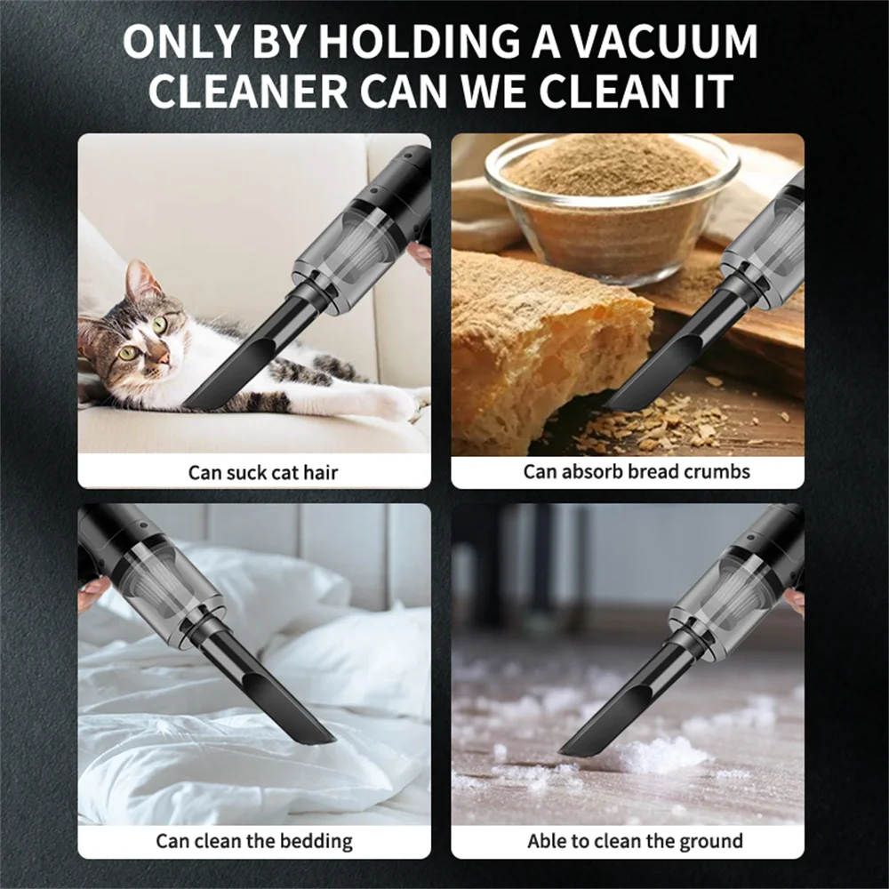 Portable Mini Vacuum Cleaner – Handheld for Car, Home & Multi-Purpose