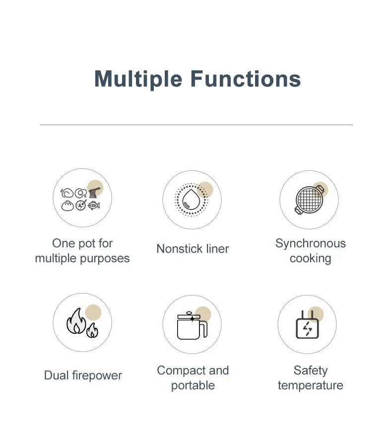 Electric Rice Cooker Single Double Layer 220V