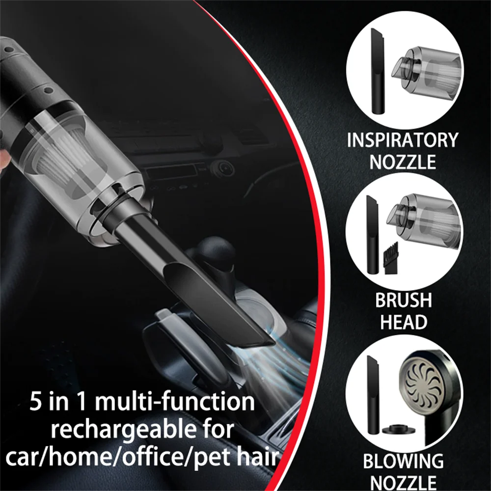 Portable Mini Vacuum Cleaner – Handheld for Car, Home & Multi-Purpose