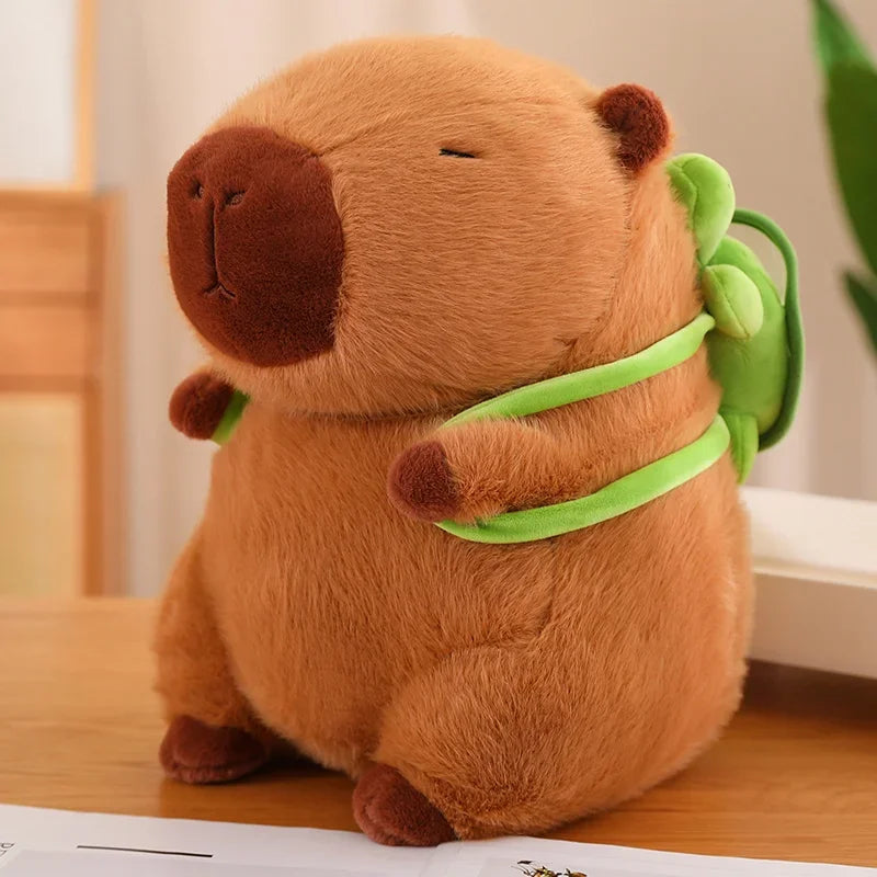Capybara Plush with Strawberry Hat