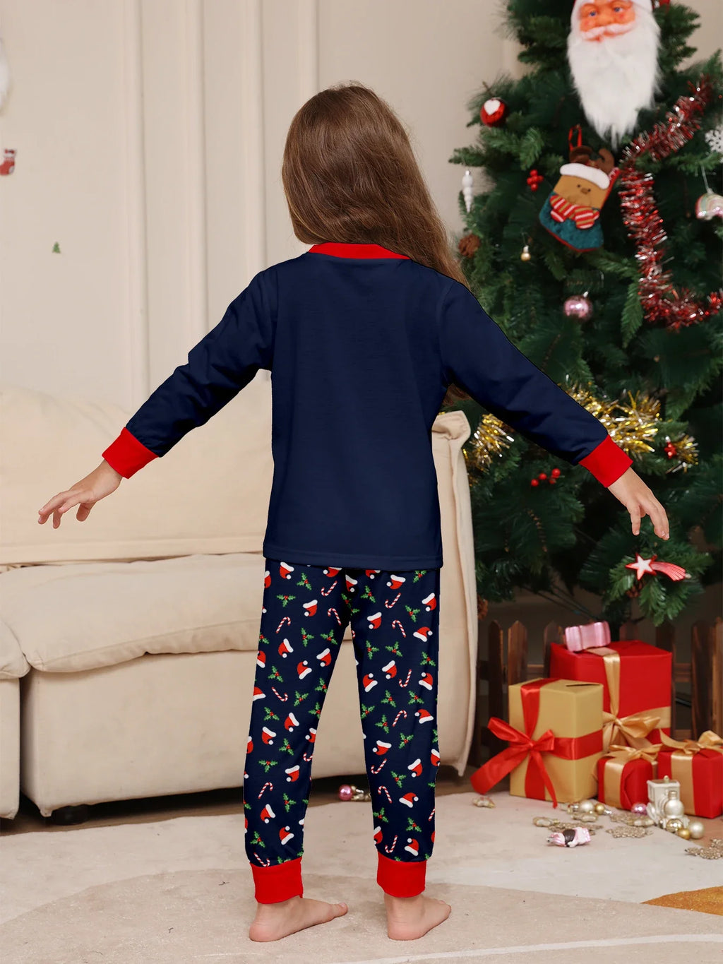 Family Matching Christmas Pajamas – Soft 2-Piece Holiday Set for Mom, Dad & Children