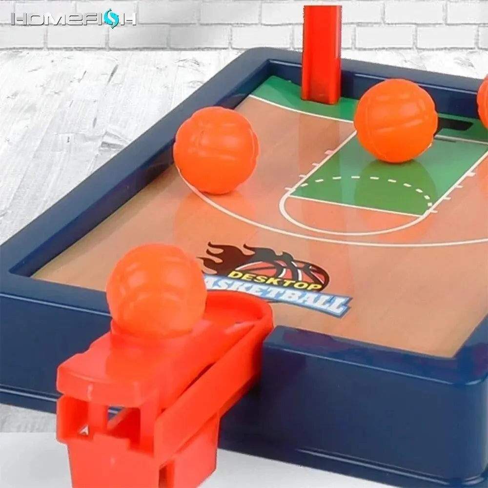 Mini basketball game for tables