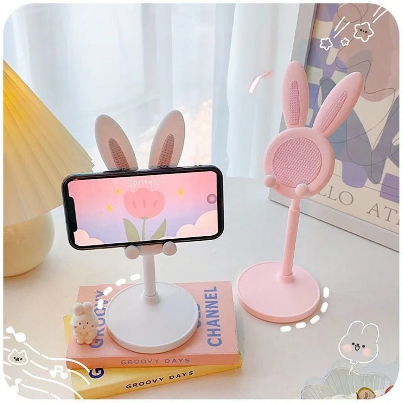 Multifunctional Rabbit Phone Stand – Cute, Adjustable, and Handy