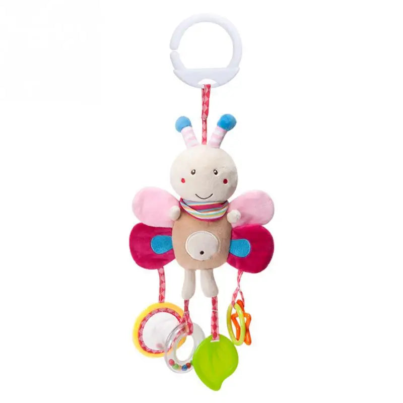 Animal Plush Rattle Toy with Handle – Soft Infant Toy