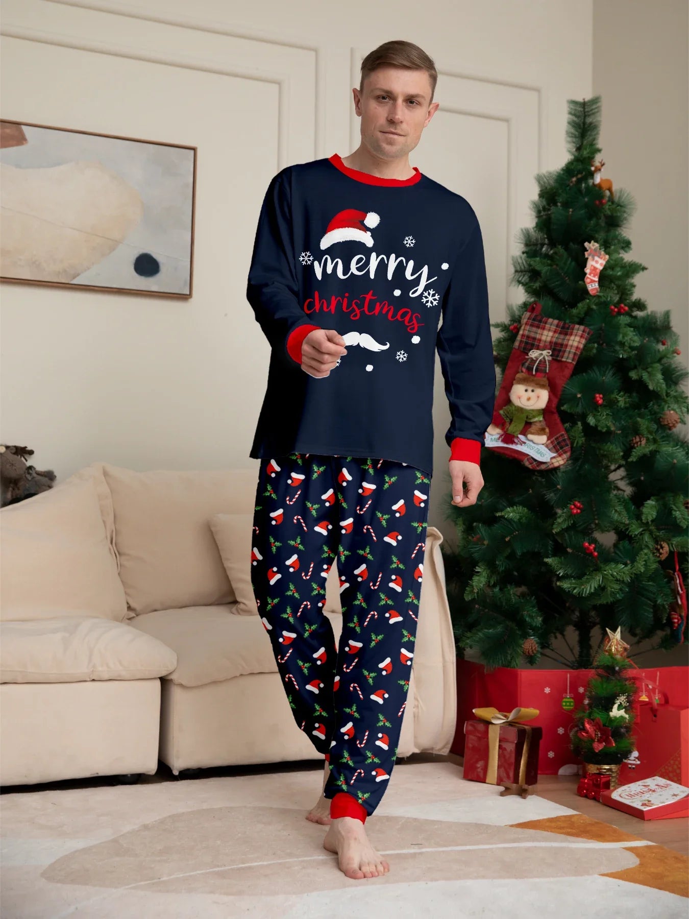 Family Matching Christmas Pajamas – Soft 2-Piece Holiday Set for Mom, Dad & Children