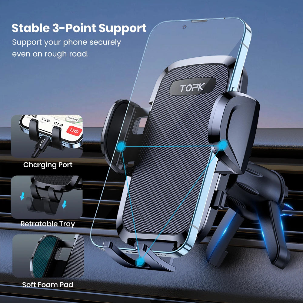 Universal Gravity Car Phone Holder - for All Smartphones