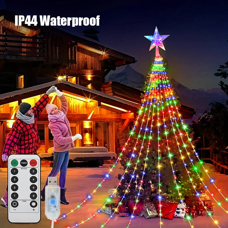 Christmas LED Fairy String Lights 2/3M – Waterproof USB Lights with 8 Modes for Indoor & Outdoor Decor