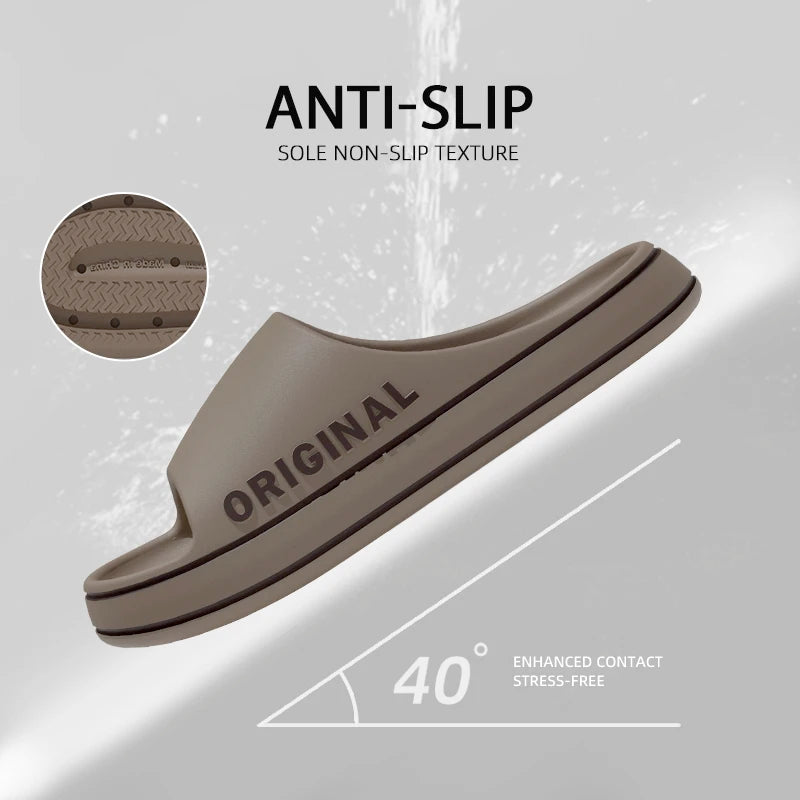Letter Slides – Thick Sole Non-Slip Slippers for