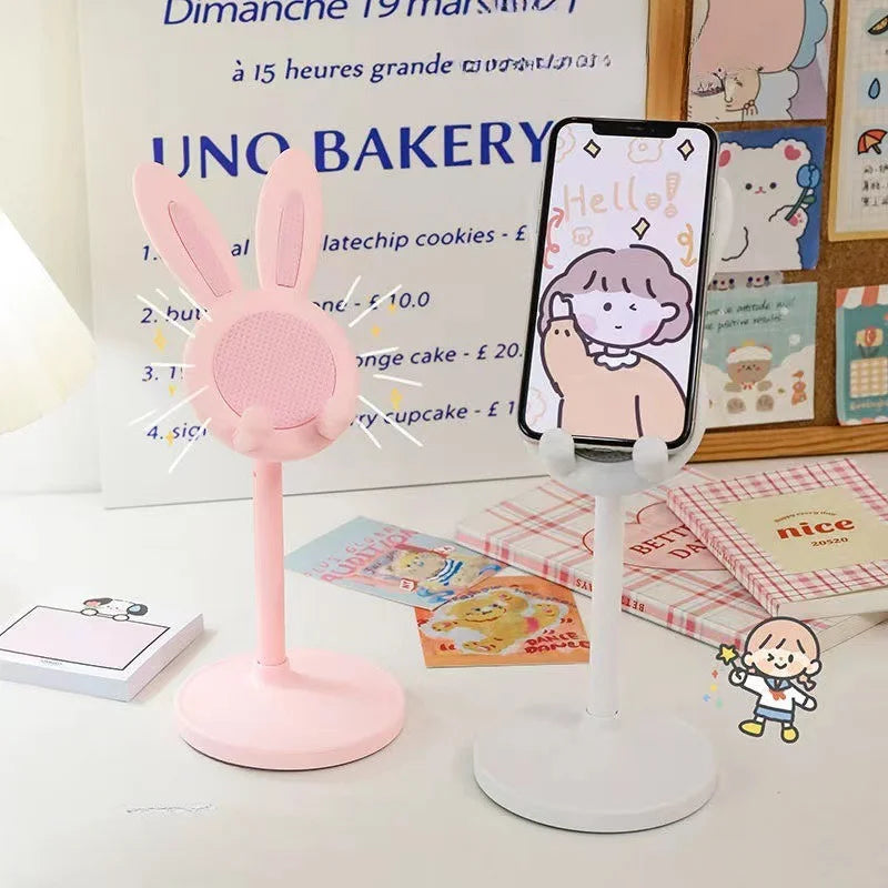 Multifunctional Rabbit Phone Stand – Cute, Adjustable, and Handy