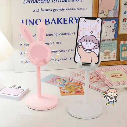 Multifunctional Rabbit Phone Stand – Cute, Adjustable, and Handy