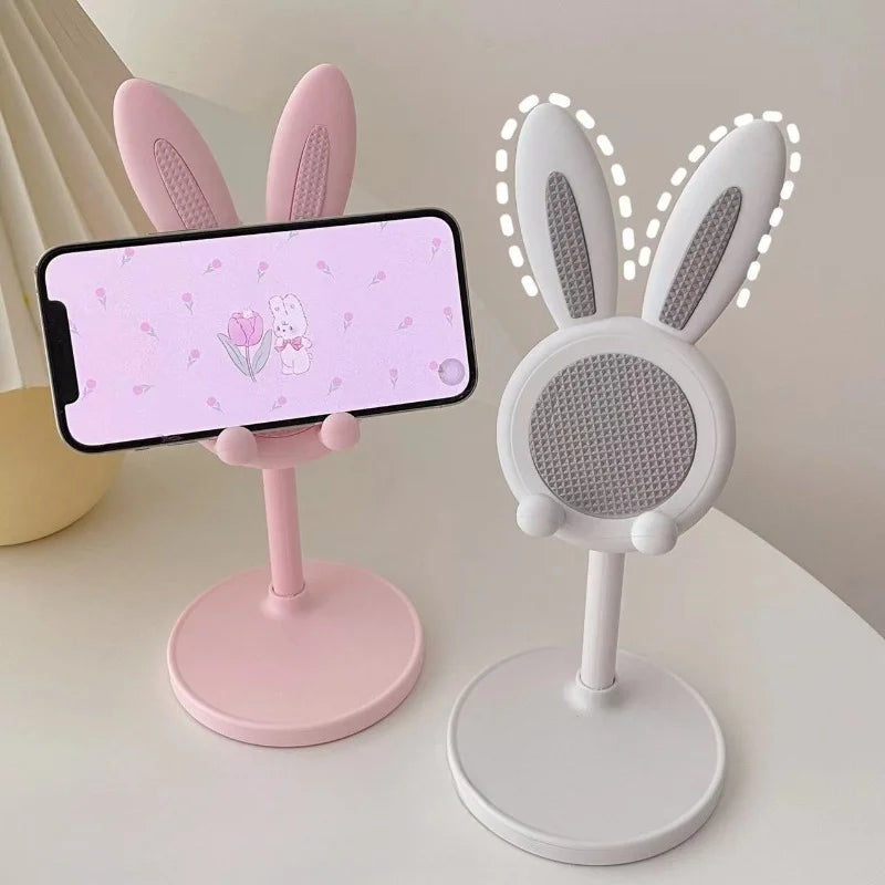 Multifunctional Rabbit Phone Stand – Cute, Adjustable, and Handy