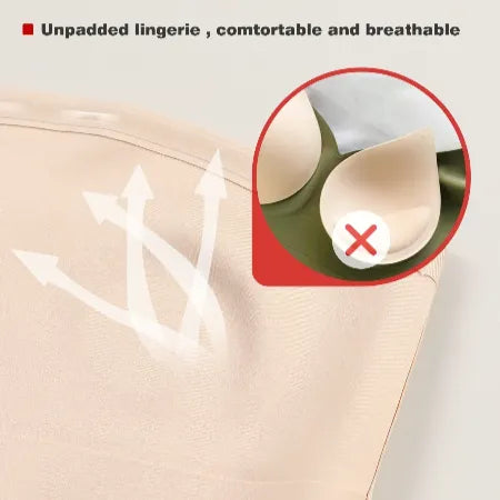 Women’s Strapless Seamless Bra – Front Button, No Padding, Smooth Underwear