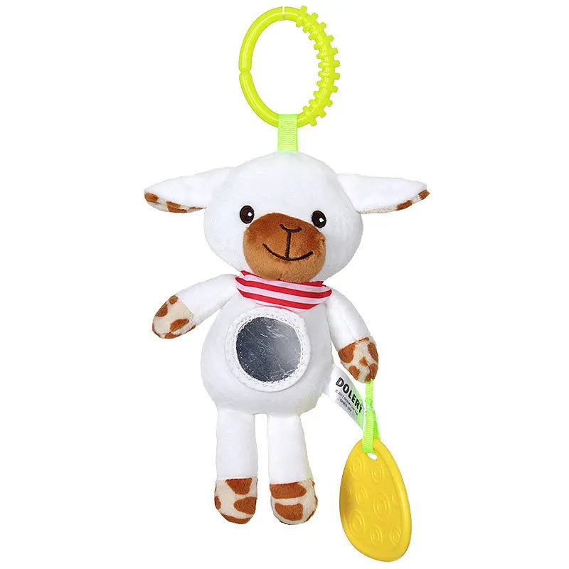 Animal Plush Rattle Toy with Handle – Soft Infant Toy