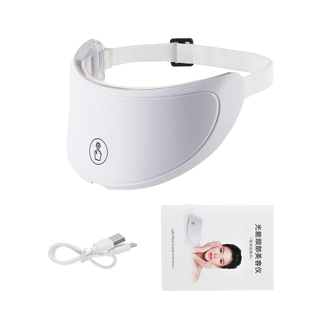 Face and Neck Beauty Machine LED Facial Mask Photon Neck Mask with 7 Colors Skin Care