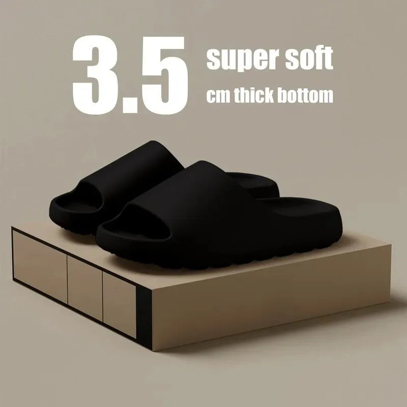 Coconut Cloud Slides – Thick-Soled Soft EVA Slippers for Men & Women
