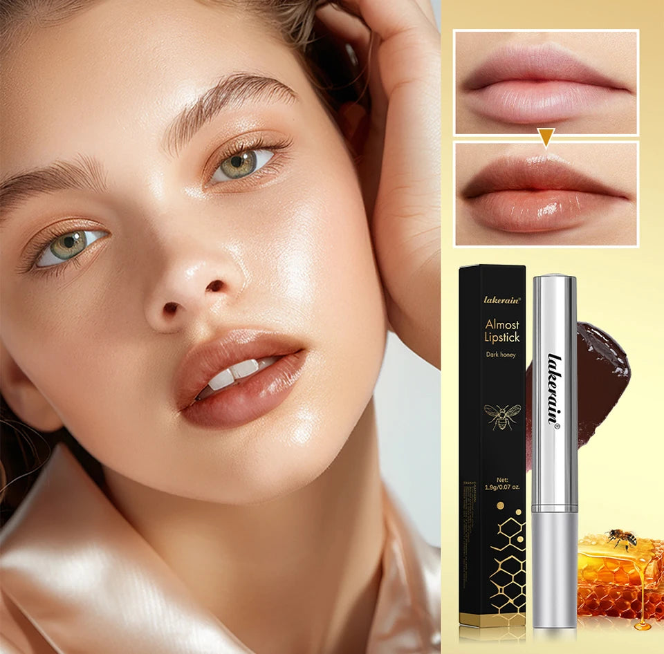 Black Honey Lipstick – Natural Lip Plumper & Plumping Gloss with Gentle Exfoliation