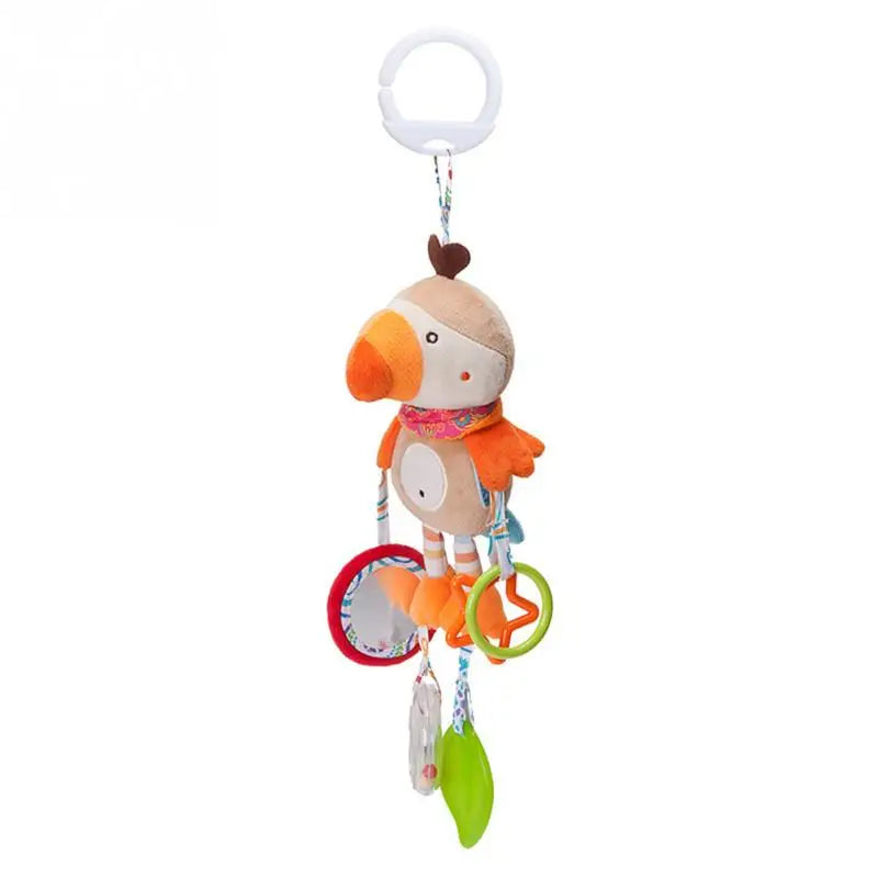 Animal Plush Rattle Toy with Handle – Soft Infant Toy