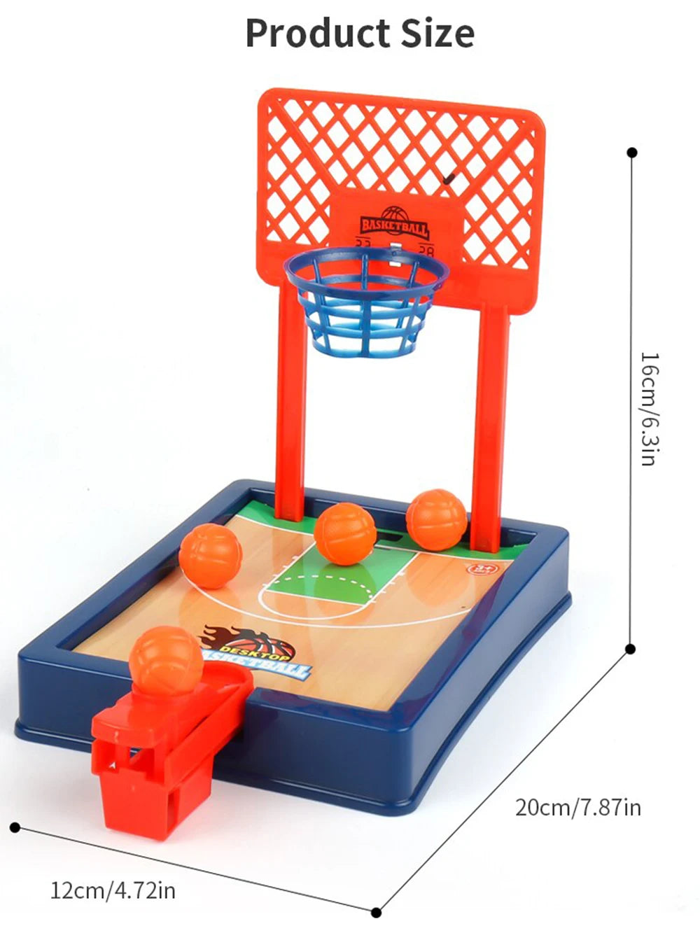Mini basketball game for tables