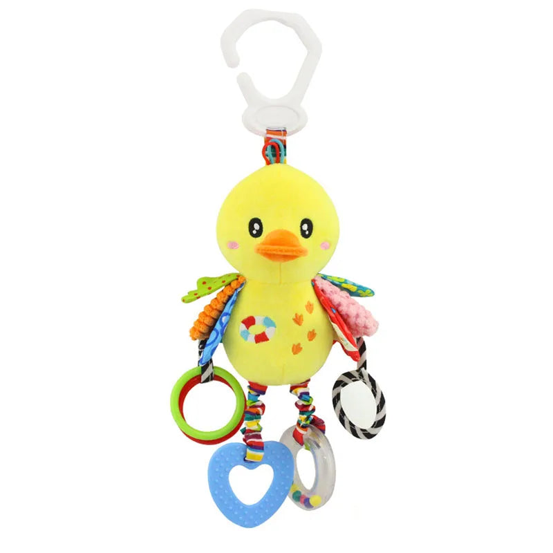Animal Plush Rattle Toy with Handle – Soft Infant Toy