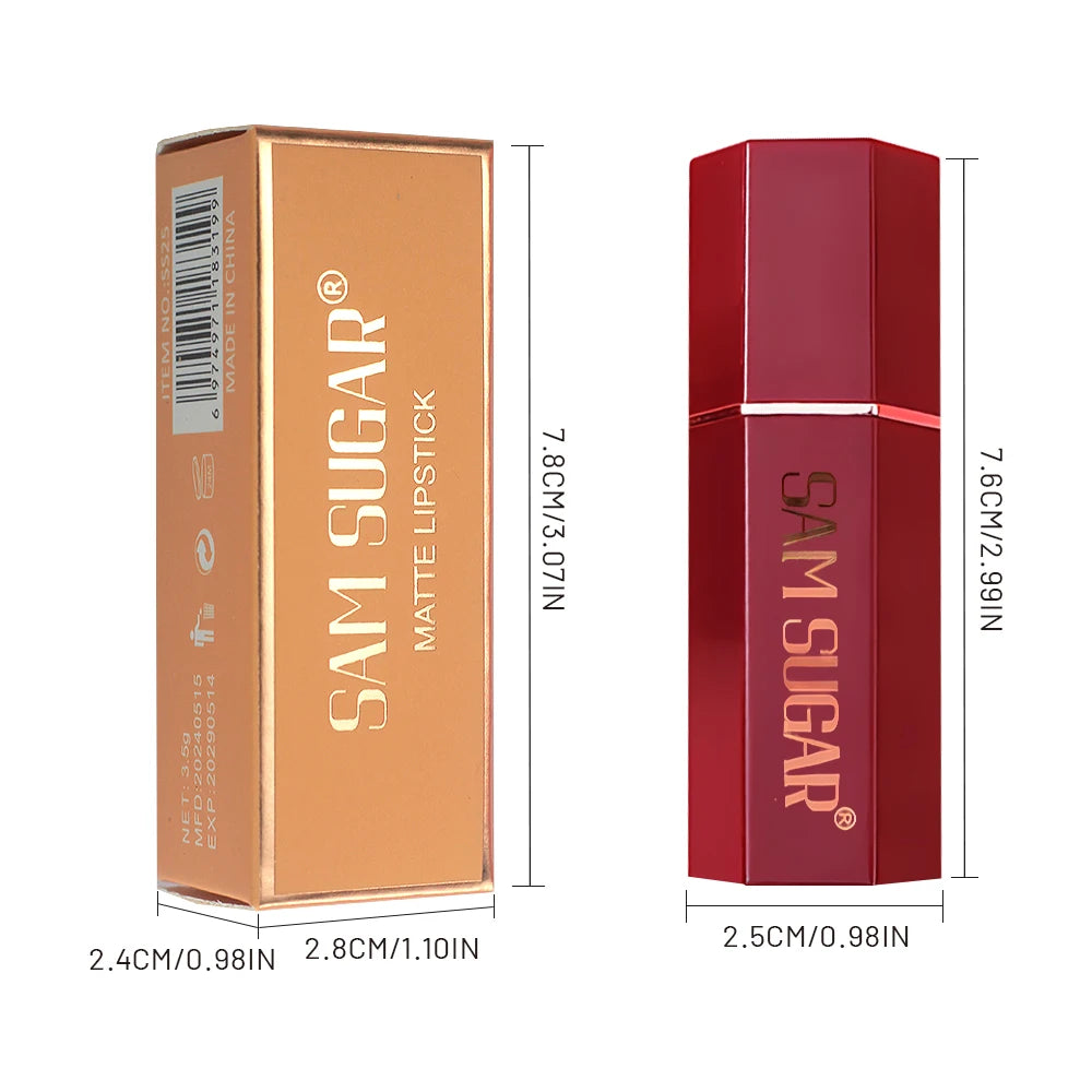 Sam Sugar Matte Lipstick – Long-Lasting Velvet Finish