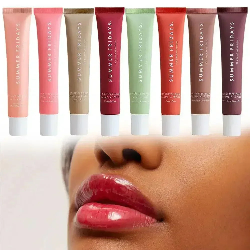 Summer Friday’s Vanilla Beige Lip Balm – Moisturizing Transparent Lip Gloss Set