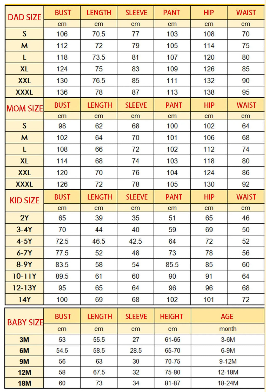 Christmas Family Matching Pajama Sets – Mom, Dad, Kids & Baby Rompers (2-Piece Outfits)