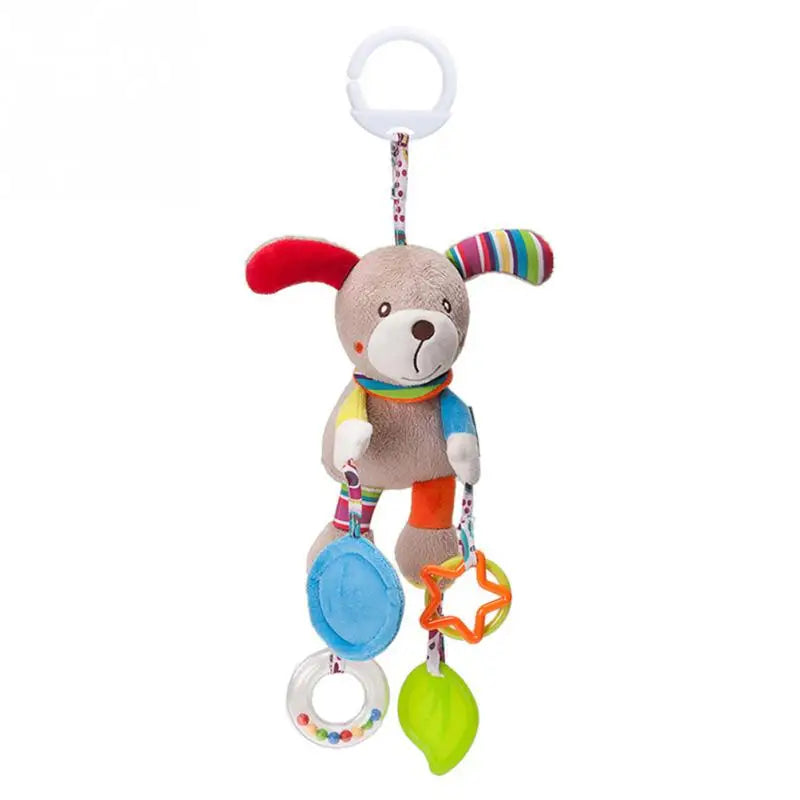 Animal Plush Rattle Toy with Handle – Soft Infant Toy